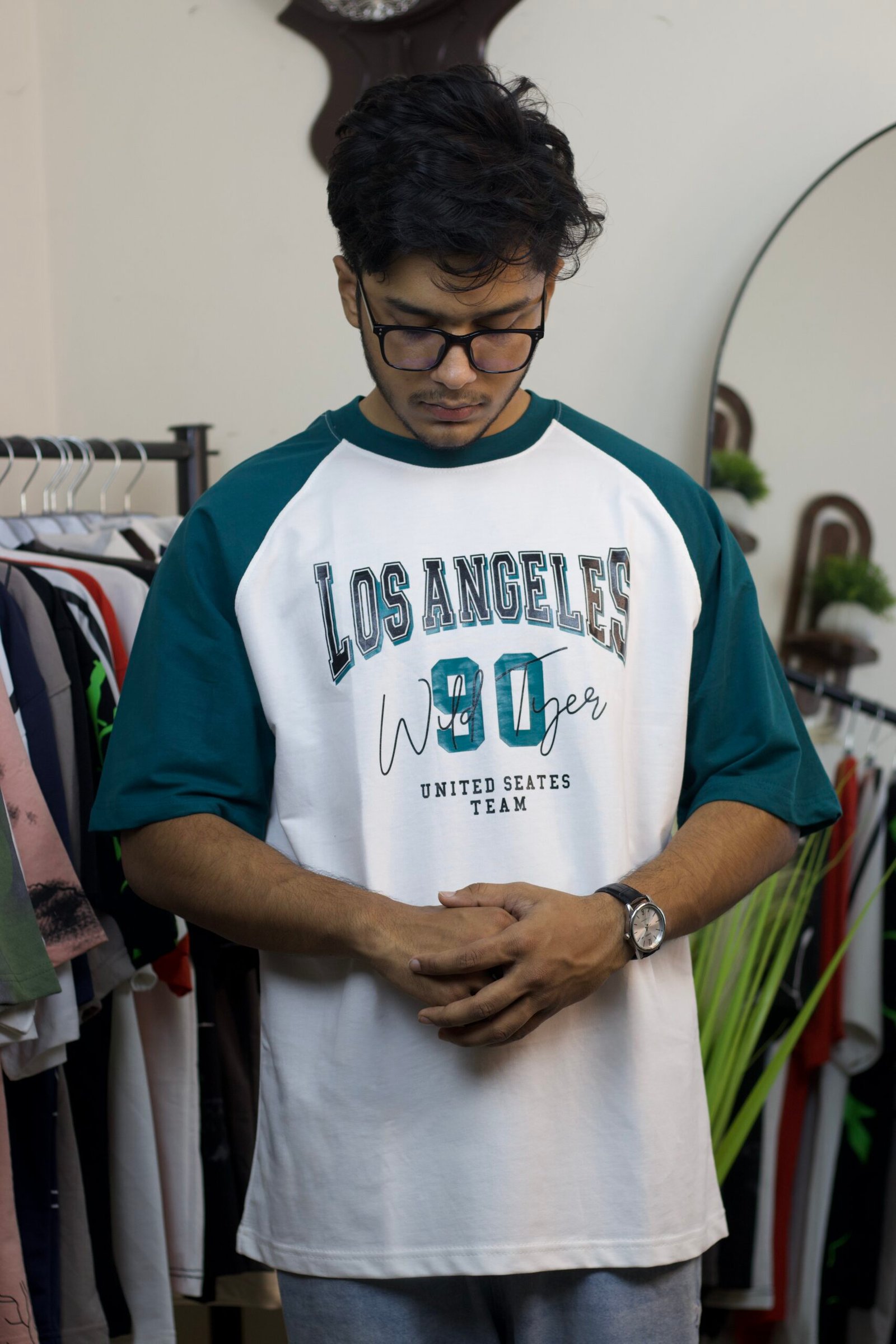 LOS ANGELES (90) drop shoulder t-shirt