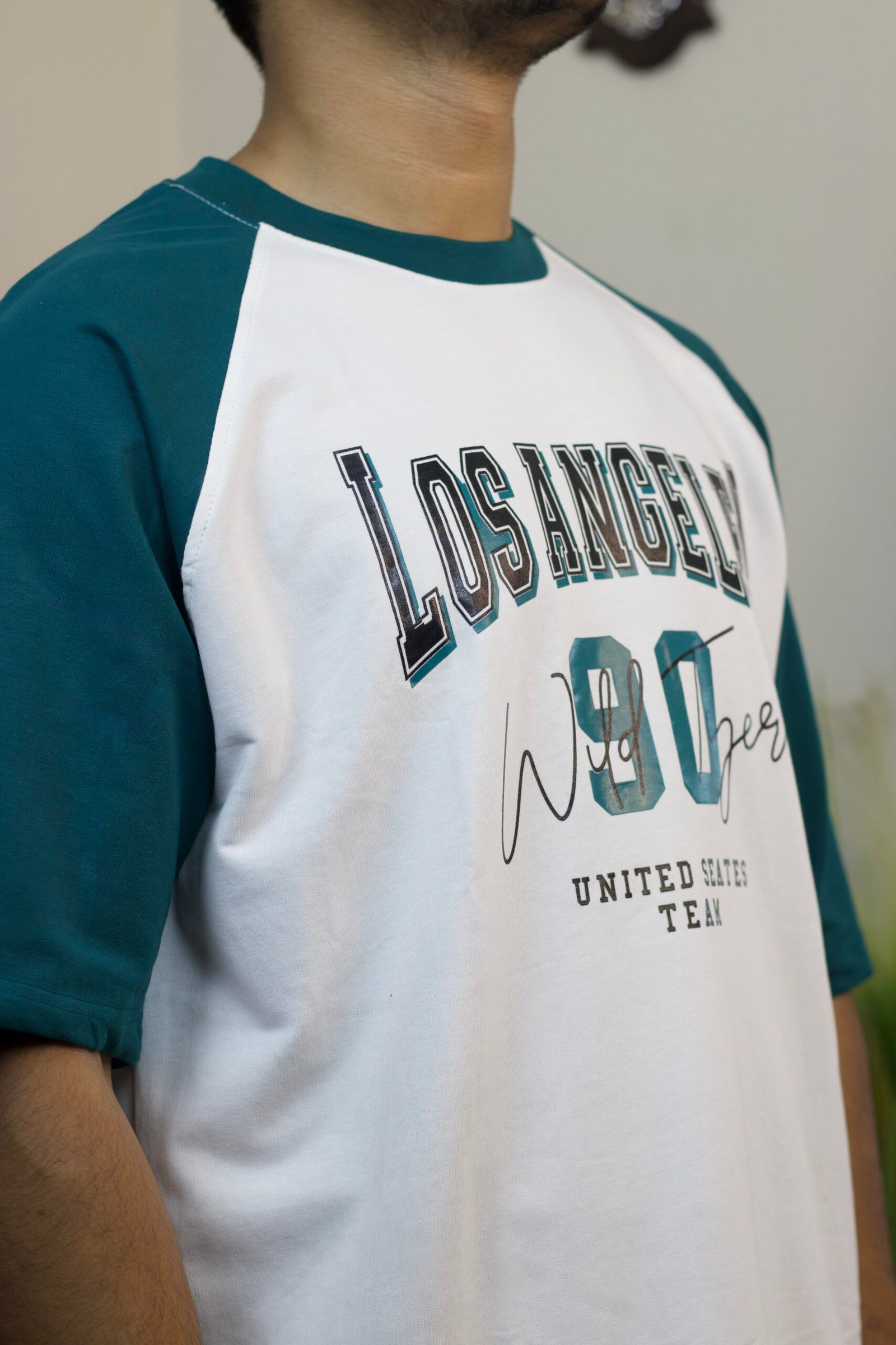 LOS ANGELES (90) drop shoulder t-shirt - Image 2