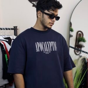 Blue Apocalyptic Drop Shoulder T-shirt