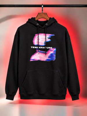 Black color over size Hoodie