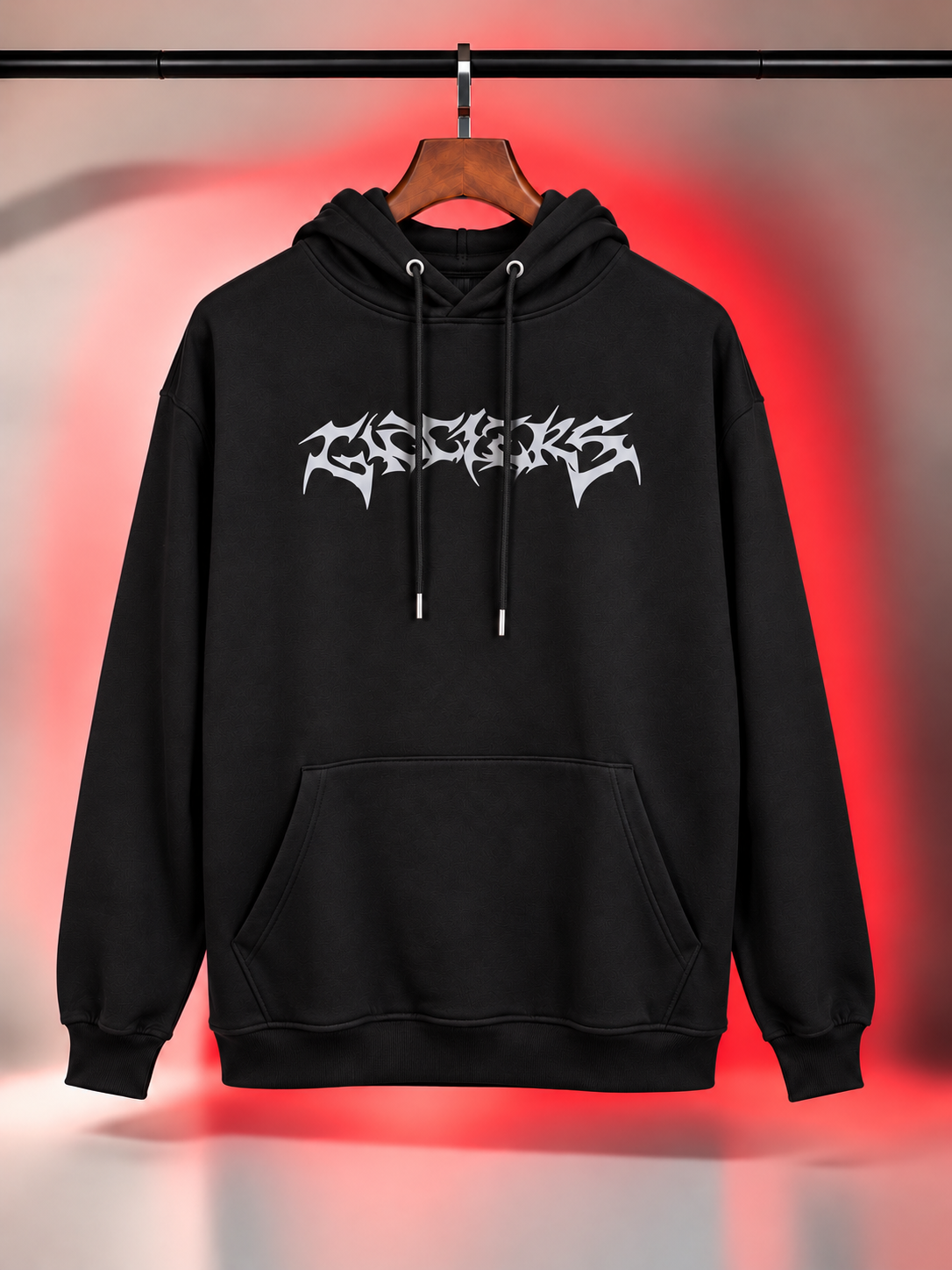 Black color over size Hoodie