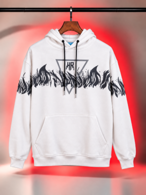 White color over size Hoodie
